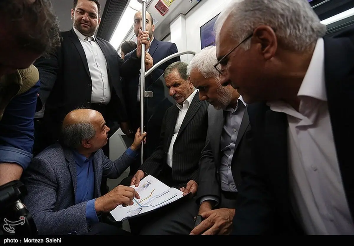 تصاویری از افتتاح فاز سوم خط یک مترو اصفهان با حضور جهانگیری