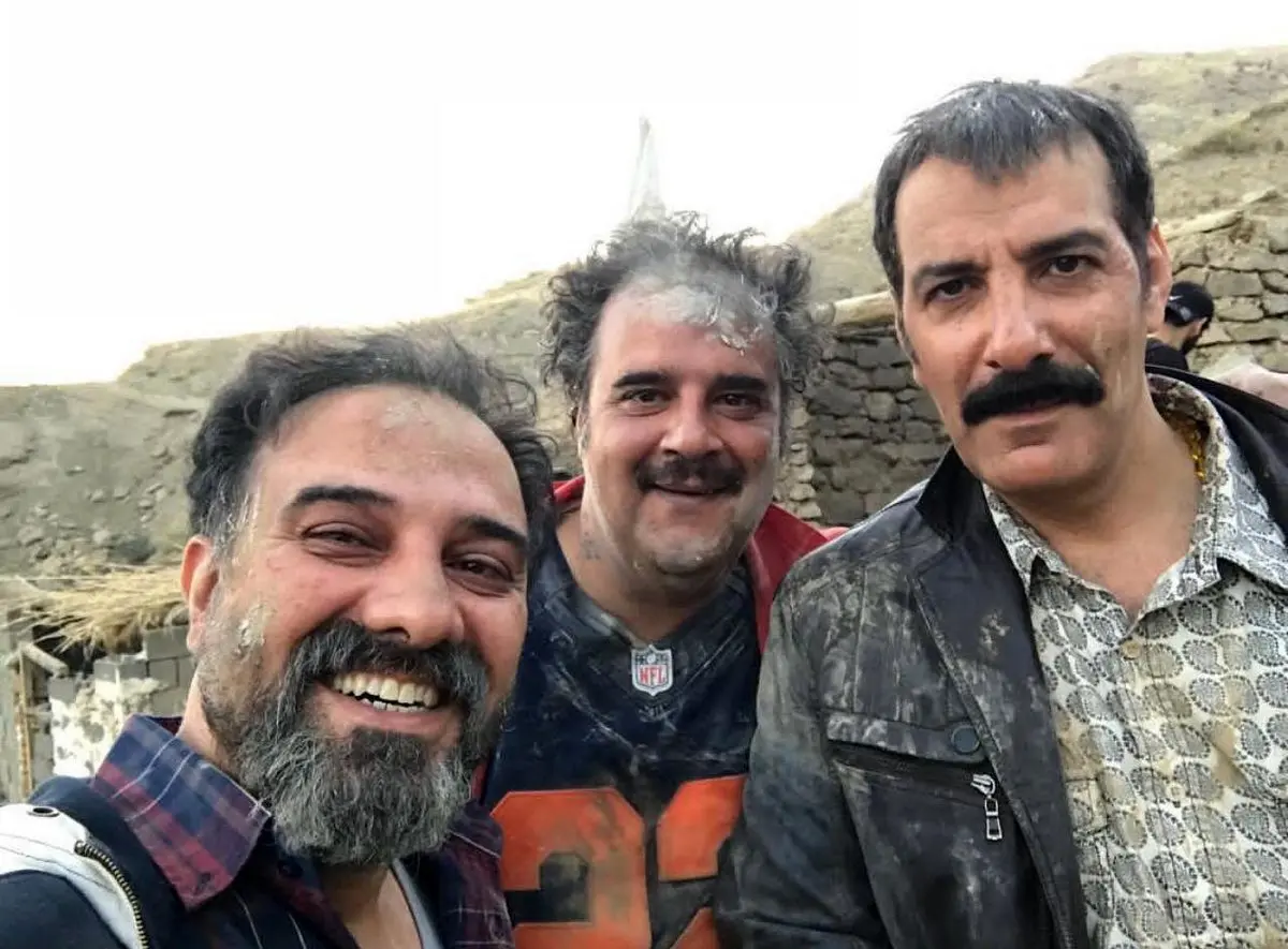 برزو ارجمند، هومن برق‌نورد و بهنام تشکر در پشت صحنه کار جدید/عکس