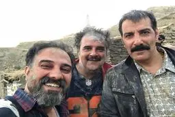 برزو ارجمند، هومن برق‌نورد و بهنام تشکر در پشت صحنه کار جدید/عکس