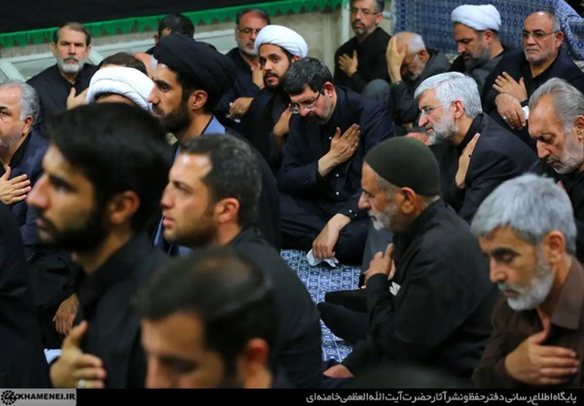 عزاداری سعید جلیلی در حسینیه امام خمینی/عکس