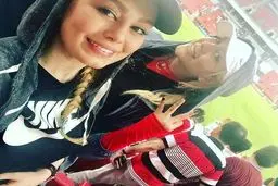 سحر قریشی و شیما مرزی تماشاچی بازی پرسپولیس /عکس