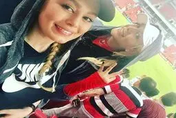 سحر قریشی و شیما مرزی تماشاچی بازی پرسپولیس /عکس