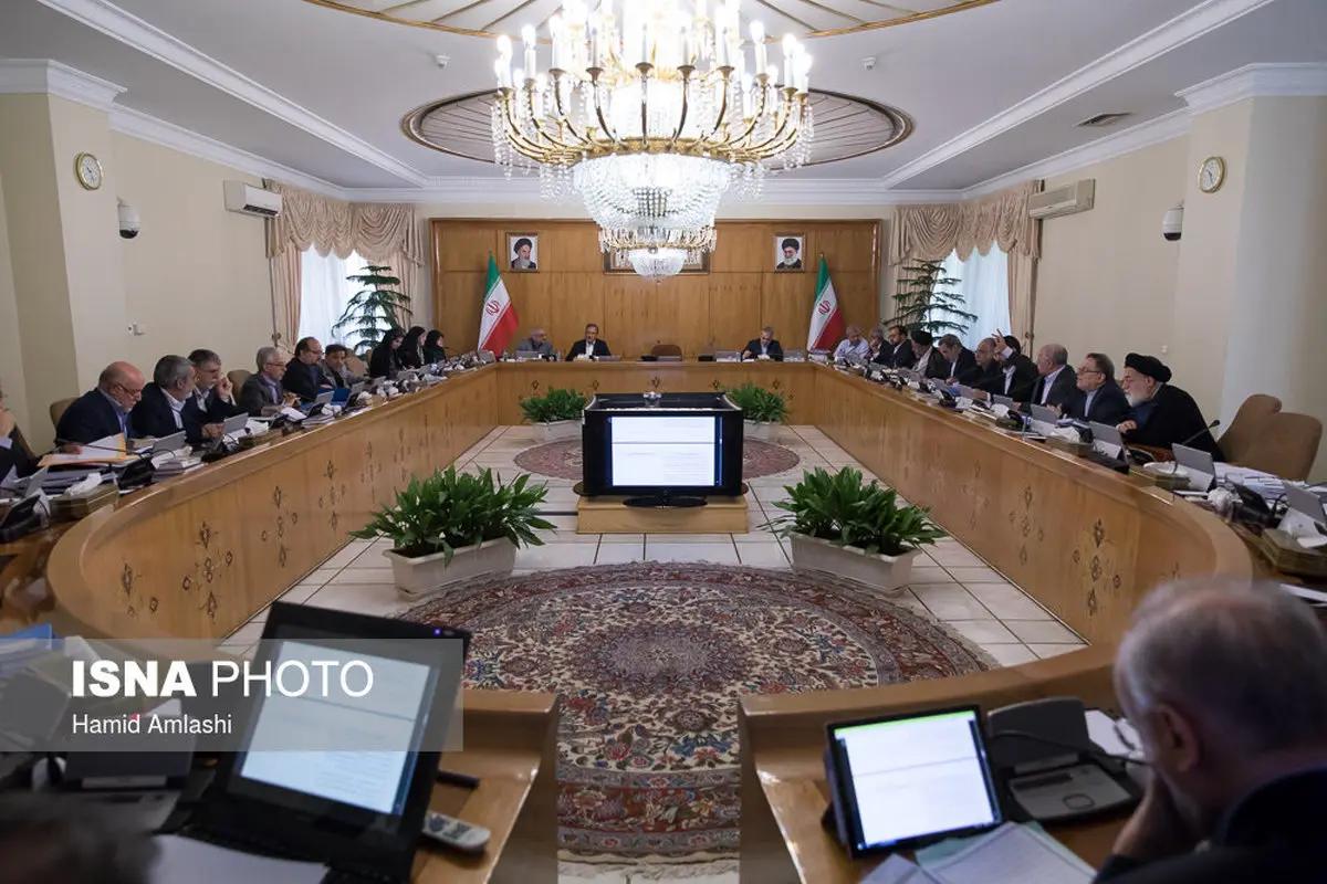 تصاویری از جلسه هیات دولت در غیاب رییس جمهور