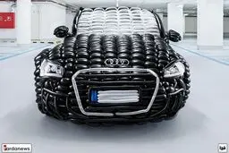 ماشین بادکنکی آئودی/عکس