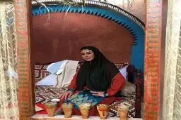 گریم متفاوت نسرين مقانلو در فیلم جدیدش/عکس