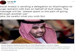 پیام عربستان به آمریکا: لطفاً ما را از درد جنگی دیگر دور کنید + توئیت