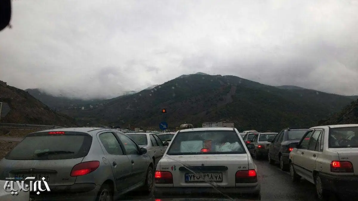 ترافیک جاده فیروزکوه؛ ساعتی قبل/ عکس