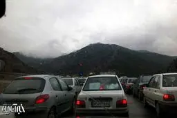 ترافیک جاده فیروزکوه؛ ساعتی قبل/ عکس