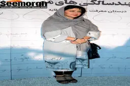 پریچهر قنبری همسر شهاب حسینی به تنهایی به نمایشگاه عکس آمد! عکس