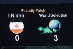 سوتی در اسکوربورد ورزشگاه آزادی + عکس