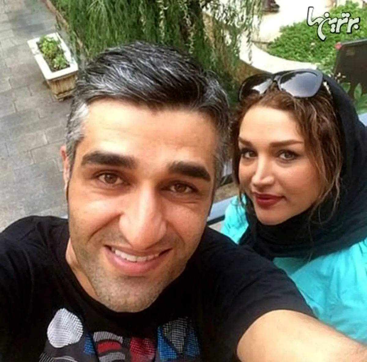 سلفی پژمان جمشیدی و خواهرش/ عکس