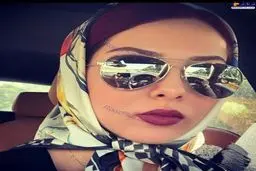 ظاهر شیک خانم بازیگر پشت فرمان+عکس