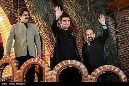 شهرام ناظری و پسرش در کنار اصغر فرهادی/عکس