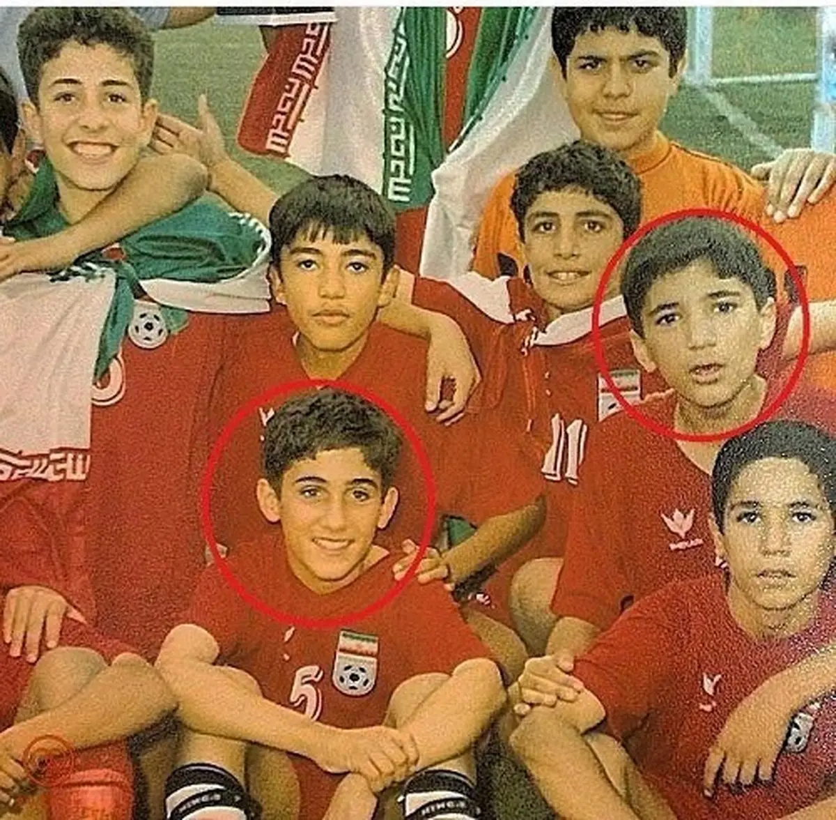 عکسی از محسن مسلمان و پیام صادقیان در دوران نوجوانی