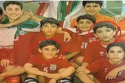 عکسی از محسن مسلمان و پیام صادقیان در دوران نوجوانی