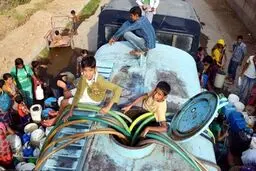 بحران کم آبی در دهلی/ تصاویر