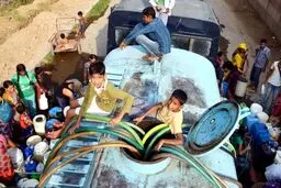 بحران کم آبی در دهلی/ تصاویر