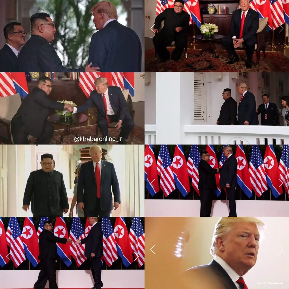 تصاویری از حاشیه دیدار تاریخی دونالد ترامپ و کیم جونگ اون