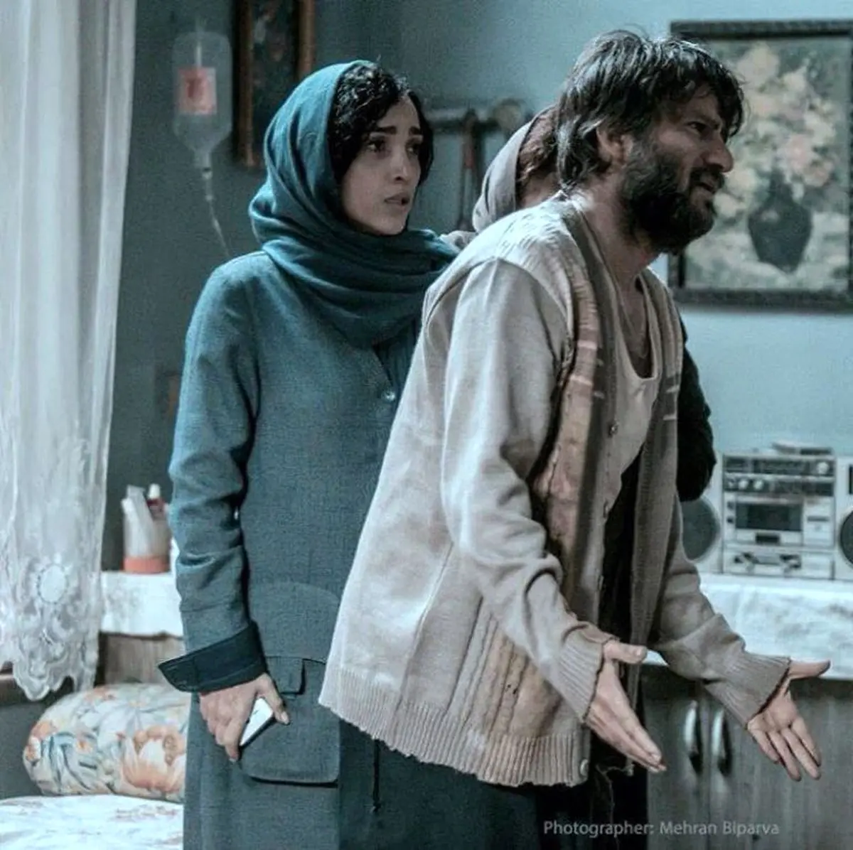 تصویری از گریم متفاوت شهرام حقیقت دوست در فیلم عطر تلخ