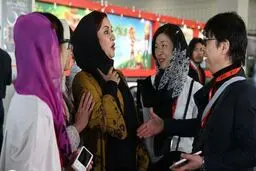 واکنش جالب مریلا زارعی برای دست ندادن با کارگردان چینی/عکس
