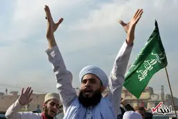 درگیری شدید جریان لبیک یا رسول الله با نیروهای پلیس پاکستان/تصاویر