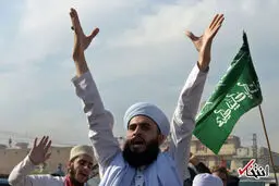 درگیری شدید جریان لبیک یا رسول الله با نیروهای پلیس پاکستان/تصاویر