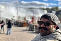 سلفی بامزه بهنام بانی در کانادا + عکس