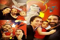 عکس همسر و فرزند ماه‌چهره خلیلی