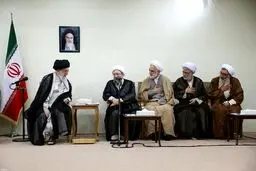 روایت تصویری از دیدار رئیس و مسئولان قوه قضائیه با رهبر انقلاب