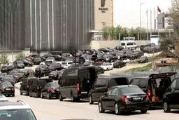 500 بنز برای کاروان شاه سعودی!/ عکس