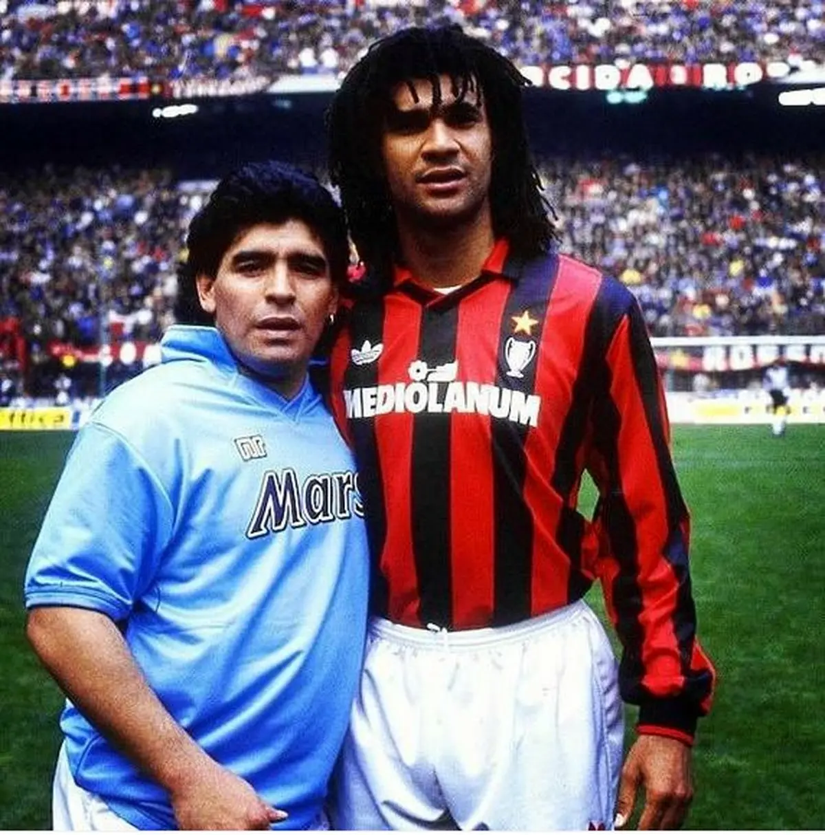 رودگولیت در کنار مارادونا/عکس