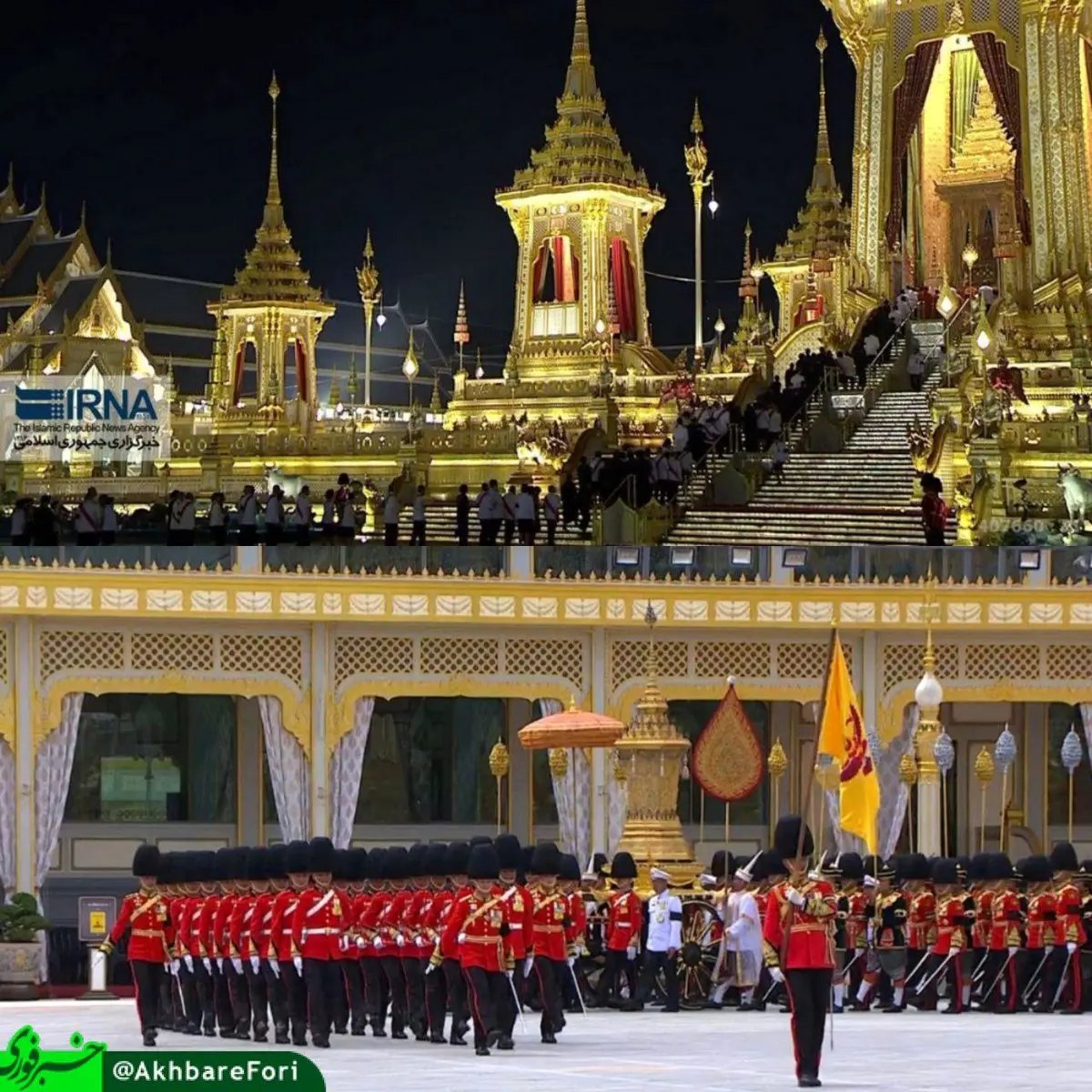 سوزاندن جسد پادشاه تایلند /عکس