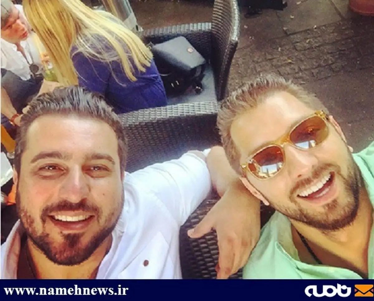 سلفی بهرام رادان و محسن کیایی در آلمان/ عکس