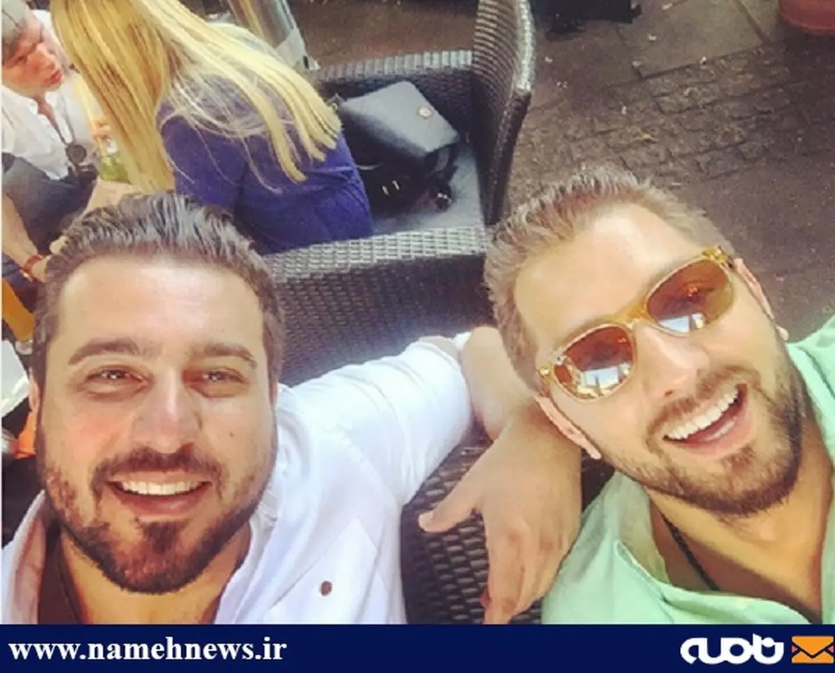 سلفی بهرام رادان و محسن کیایی در آلمان/ عکس