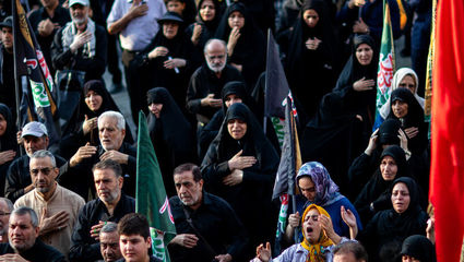 راهپیمایی دلدادگان حسینی در تهران + فیلم