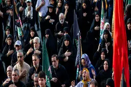 راهپیمایی دلدادگان حسینی در تهران + فیلم