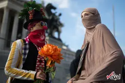 ماسک حیوانات عامل سردرگمی پلیس اتریش در اجرای قانون منع پوشش صورت /تصاویر