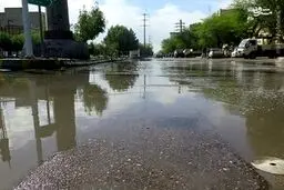 بارش باران آسمان خاکستری اهواز را شست/تصاویر