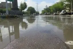 بارش باران آسمان خاکستری اهواز را شست/تصاویر
