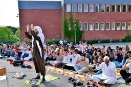 تصاویری از برگزاری نماز باران در استکهلم سوئد