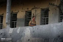 مقر گروهک تروریستی حزب دموکرات پس از انهدام / تصاویر