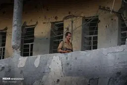 مقر گروهک تروریستی حزب دموکرات پس از انهدام / تصاویر