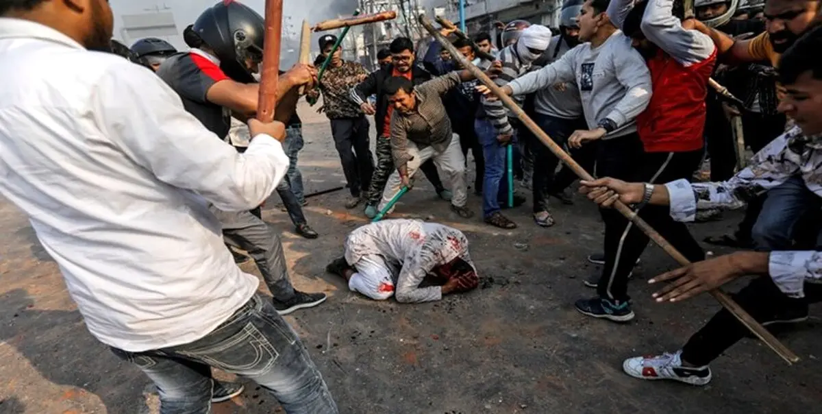 زجرکُش کردن مسلمانان به دست هندوها در دهلی‌نو + عکس و فیلم