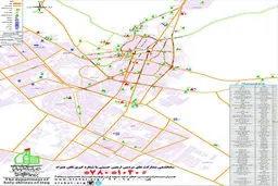 نقشه موكب های ايران مستقر در شهر كربلا/عکس