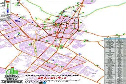 نقشه موكب های ايران مستقر در شهر كربلا/عکس