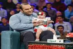 بهداد سلیمی و دخترش در خندوانه/ عکس