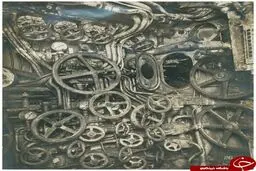 نمای داخل زیردریایی آلمانی /عكس
