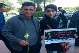 عکس عجیب دختر اهوازی در کنار امیر قلعه نویی