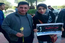 عکس عجیب دختر اهوازی در کنار امیر قلعه نویی