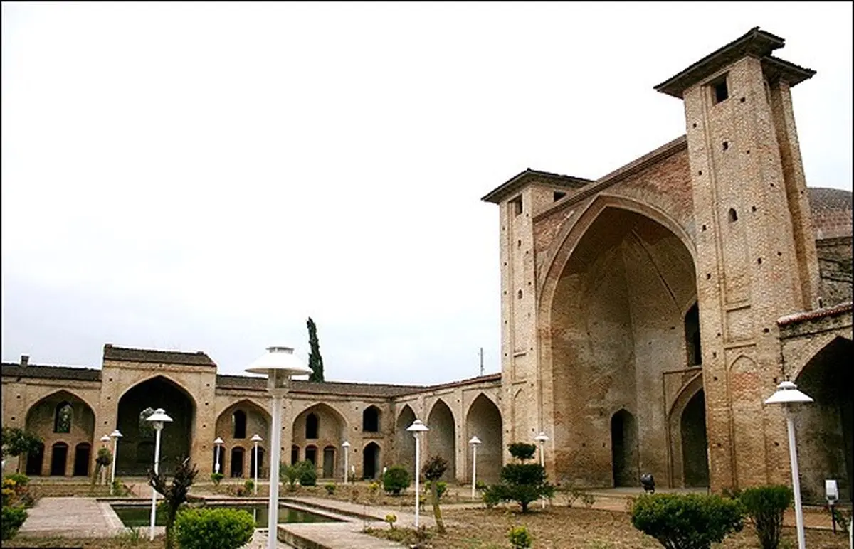 عکس های زیبا و دیدنی از مسجد و پل تاریخی فرح آباد ساری